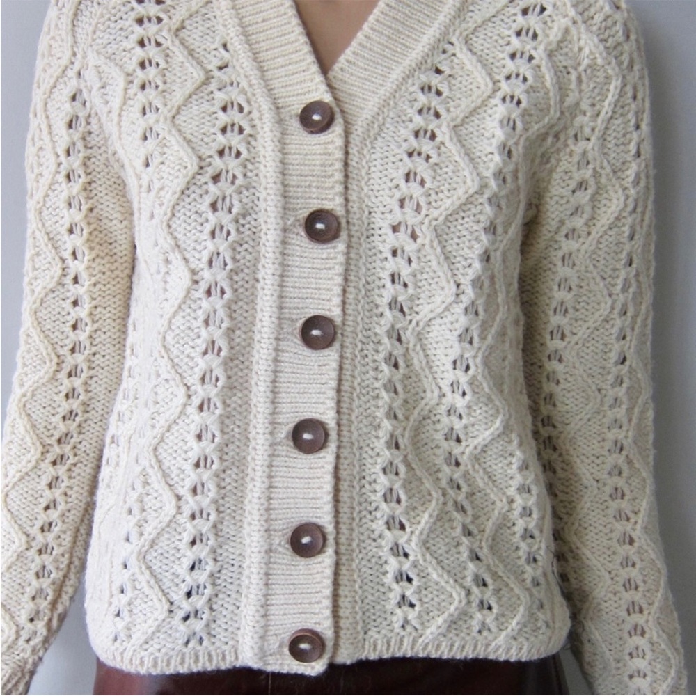 Irish wool cardigan